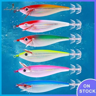 ✿Cheerfulhigh✿ Pesca เหยื่อตกปลา รูปกุ้ง ปลาหมึก เรืองแสง ขนาด 10 ซม. 10 กรัม