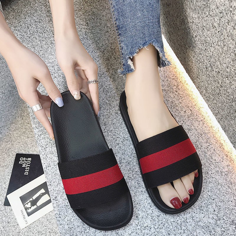 รองเท้าแตะ ยางEVA พื้นนุ่ม มี2สี สำหรับผู้หญิงและผู้ชาย สายคาดผ้า ไม่กัดเท้า