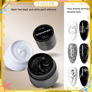 ✧ Ready Stcok Gluezi Wash-Free Color Painting Nail Polish Gel Japanese Modeling Relief Painting Flower Non Floating Phototherapy Glue Nail Art For Nail Shop Higher