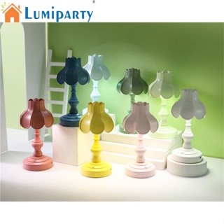 Lumiparty โคมไฟตั้งโต๊ะ รูปใบบัว ขนาดเล็ก แบบพกพา 2w ชาร์จ Usb สําหรับตกแต่งบ้าน