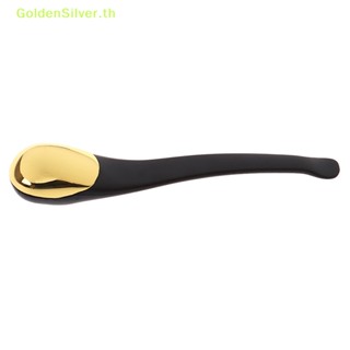 Goldensilver ไม้พายโลหะ สีเงิน สําหรับนวดรอบดวงตา และมาส์กหน้า