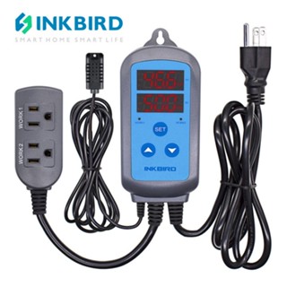 Inkbird IHC-200 เครื่องควบคุมความชื้นดิจิทัล 110-220V 10A การควบคุมความชื้นความชื้นไฮโกรมิเตอร์