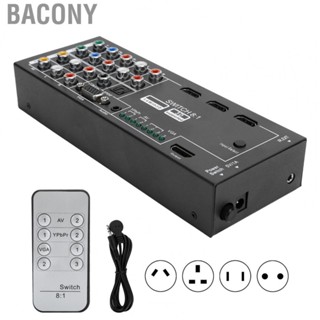 Bacony 100‑240V M001 Multi‑Functional Extractor Switcher With 8 Inputs T