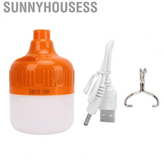 Sunnyhousess 120W  Bulb Light Charging Camping Lamp Bulb Outdoor Emergency Night Market GA