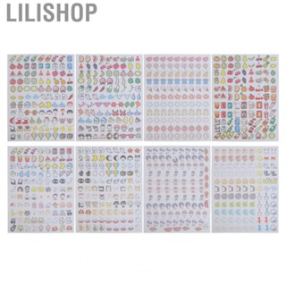 Lilishop Heat Shrink Sheets  8 Sheets Shrinky Art Paper Easy Operation Cartoon Style  for Keychain