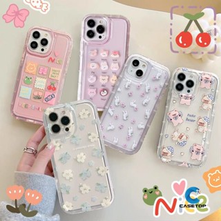 เคสโทรศัพท์มือถือ กันกระแทก ลายการ์ตูนกบ หมี กระต่าย เชอร์รี่ สําหรับ Oppo A57 A5s A3s A53 2020 A54 A5 A96 A52 A31 A17K A77S A7 A1K A12 A55 A16s A15s A9 A15 A77 A16 A17