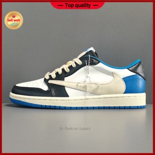 Cc Fashion Luxury [Top quality spot] Air Jordan 1 รองเท้ากีฬาลําลอง สไตล์วินเทจ แฟชั่น สําหรับคู่รัก