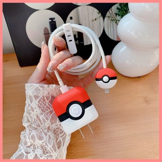 เคสโทรศัพท์มือถือ กันแตก ลายการ์ตูนโปเกม่อน 18w 20w ชาร์จเร็ว สามชิ้น สําหรับ Apple 14 USB-C 18w 20w