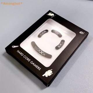 Amonghot&gt; ใหม่ แผ่นสติกเกอร์ติดขาเมาส์ ทรงกลม ไร้สาย สําหรับ G Pro 1 แพ็ก