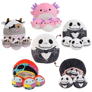 ใหม่ล่าสุด ตุ๊กตาผ้าฝ้าย รูปฝันร้าย เทศกาลคริสต์มาส Squishmallow ของเล่นสําหรับเด็ก