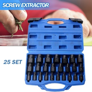 New 25pcs Screw &amp; Bolt Extractor Set Screw Extractor Remover Broken Bolt Remover