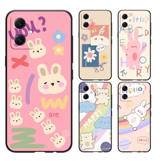 XiaoMi POCO M5 4G M4 PRO M3 PRO M3 เคสนิ่ม ลายกระต่ายน่ารัก สําหรับ