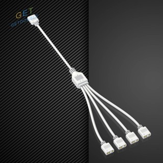 [Getdouble.th] อะแดปเตอร์แยก ARGB 5V 3PIN 1 เป็น 2 3 4 สําหรับพัดลม PC [Getdouble.th]