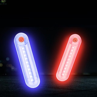 ไฟแฟลชเตือน LED ป้องกันด้านหลัง สีฟ้า สีแดง สําหรับตกแต่ง