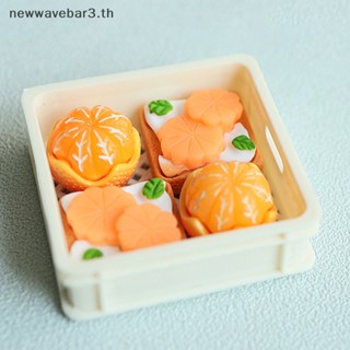 {ใหม่3} ตะกร้าใส่คัพเค้ก ขนมหวาน เค้ก ชา 1/12 สําหรับบ้านตุ๊กตา 1 ชุด {newwavebar3.th}