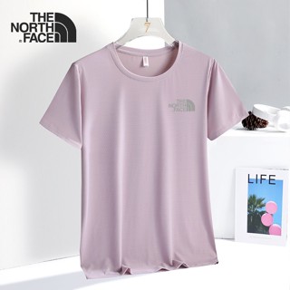 The.north.face เสื้อยืดลําลอง ผ้าเรยอน แขนสั้น ระบายอากาศ ใส่สบาย แห้งเร็ว สําหรับผู้หญิง