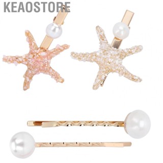 Keaostore Hair   2Pcs Barrettes False Pearl for Party Daily  Up