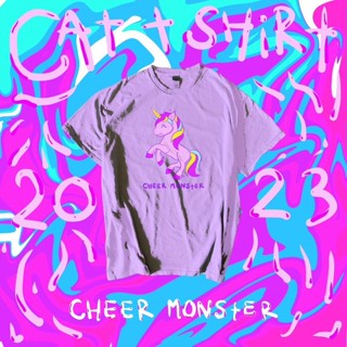 📦 📦พร้อมส่ง  CAT x CHEER MONSTER   การเปิดตัวผลิตภัณฑ์ใหม่ T-shirt