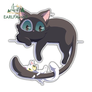 Earlfamily สติกเกอร์กันรอยขีดข่วน ลายอนิเมะ Suzume Cat ขนาด 13 ซม. x 12.4 ซม. สําหรับติดตกแต่งรถยนต์ รถจักรยานยนต์