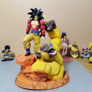 ตุ๊กตาฟิกเกอร์ อนิเมะ GK Dragon Ball Giant Ape Ape Kiwan Ape Super Four Goku Scene สําหรับตกแต่ง