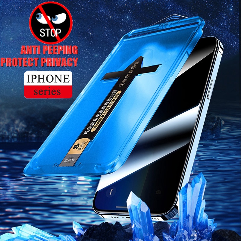 ฟิล์มกันมองกันเสือก เต็มจอแบบเคส สำหรับ iphone 15 11 12 13 14 Pro Max 6 7+ 8 Plus Xs Max XR ป้องกันหน้าจอความเป็นส่วนตัว