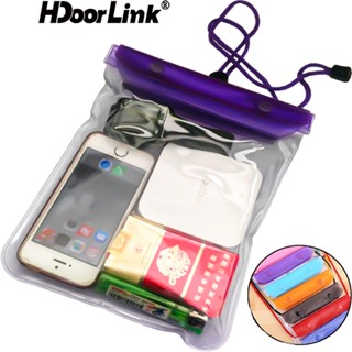 Hdoorlink กระเป๋าใส่โทรศัพท์มือถือ กันน้ํา ขนาดใหญ่ สําหรับเล่นสกี เดินป่า ขี่จักรยาน ตั้งแคมป์กลางแจ้ง