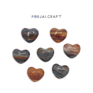 Saturn Jasper Heart Beads ลูกปัดแจสเปอร์หัวใจ 14mm