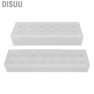 Disuu Rectangular Flower Vase  Multi Holes Clear Acrylic Flower Vase Modern Sturdy  for Home for Dining Table