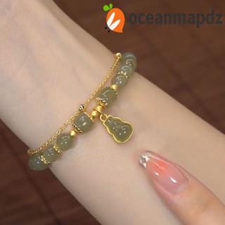 OCEANMAPDZ สร้อยข้อมือ เชือกหยก แฮนด์เมด สําหรับผู้หญิง