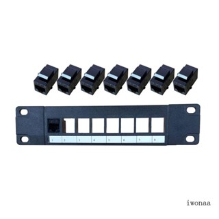 Iwo อะแดปเตอร์สายเคเบิลแจ็ค 8 พอร์ต CAT5e RJ45