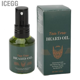 Icegg Beard Conditioning Oil   Tree Organic 30ml Softens for Male Daily Care