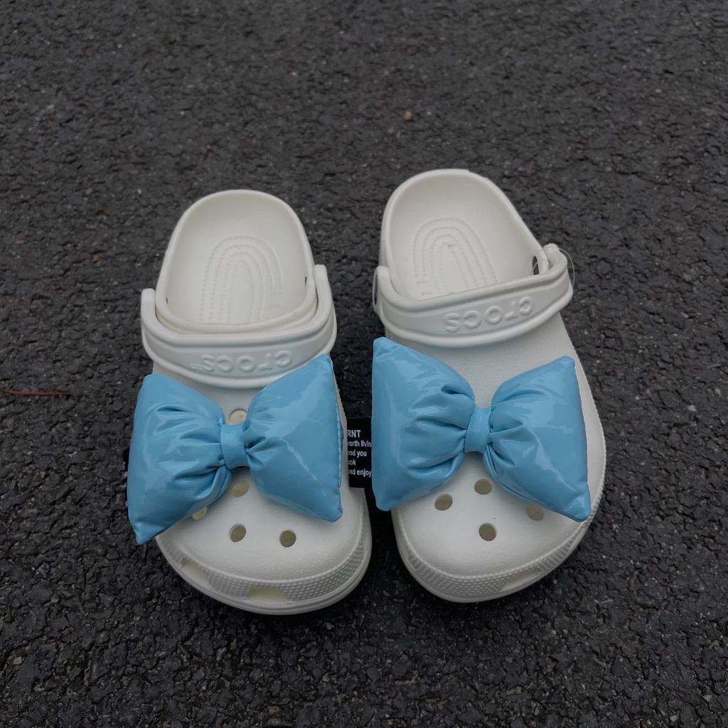 2pcscandy โบว์crosc charms อุปกรณ์เสริม crosc charm ชุด crosc clog jibbits รองเท้าหัวเข็มขัดรองเท้าตกแต่ง