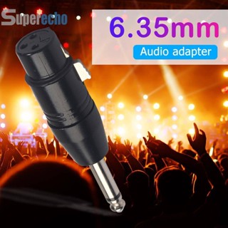 อะแดปเตอร์เชื่อมต่อไมโครโฟน 3Pin XLR Female to 1/4 นิ้ว 6.35 มม. Male Plug Mono [superecho.th]