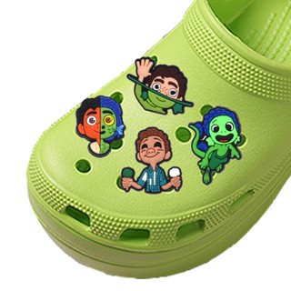 อุปกรณ์เสริม จี้การ์ตูนดิสนีย์ Luca Jibitz Crocs Monster Jibbits เหมาะกับผู้ชาย สําหรับตกแต่งรองเท้า รถจักรยานยนต์