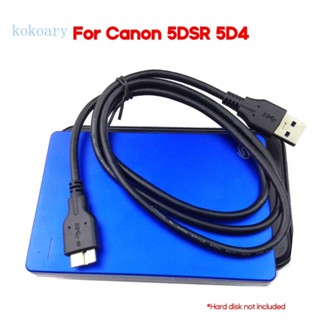 Kok สายซิงค์ข้อมูล Micro USB เป็น USB-A 3 0 120 ซม. สําหรับกล้อง 5DSR 5D4