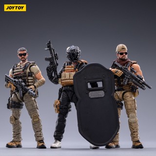 ฟิกเกอร์ Joytoy Dark Source 1: 18 Hard Core Cool Play Series Employee Trio Joint Movable Soldier ของเล่นสําหรับเด็ก