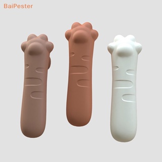 [BaiPester] มือจับประตูซิลิโคน ป้องกันการชน รูปอุ้งเท้าแมว เพื่อความปลอดภัย สําหรับเด็ก