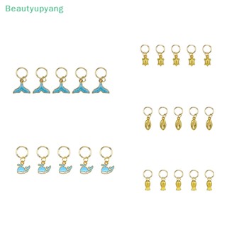 [Beautyupyang] 50 ชิ้น / เซต จี้สัตว์ทะเล เดรดล็อก ผมถักเปีย แหวน เครื่องประดับ