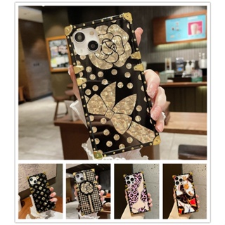 เคสโทรศัพท์มือถือ ทรงสี่เหลี่ยม ประดับโบว์ พร้อมกระจก สําหรับ Infinix HOT30i HOT20i HOT10i HOT 30i 20i 20s 12i 11S 10i 10s 10T PLAY NOTE 12 G96 HOT12i HOT10s pro