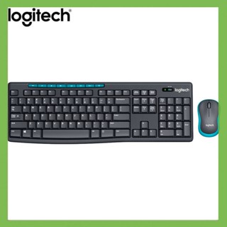 Logitech MK275 คีย์บอร์ดออปติคอลไร้สาย USB 1000 DPI ออกแบบตามสรีรศาสตร์