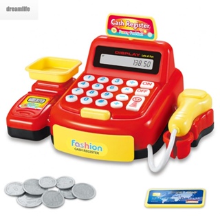 【DREAMLIFE】Kids Interactive Toy Cash Register with Functional Features for Learning and Fun