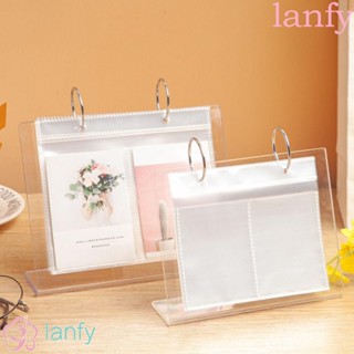 LANFY อัลบั้มรูปภาพอะคริลิค แบบเรียบ สวยหรู สําหรับตกแต่งโต๊ะทํางาน