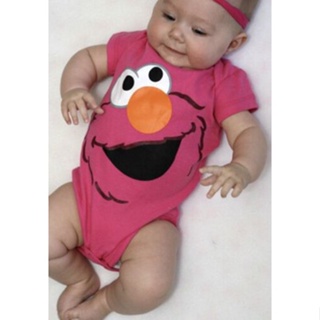 ชุดรอมเปอร์ ลาย Sesame Street Elmo Snap Elmo สําหรับเด็กทารกผู้หญิง 1Z 3-6M VQDK