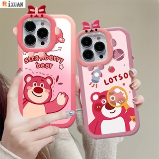 เคสโทรศัพท์มือถือ กันกระแทก ลายการ์ตูนมอนสเตอร์ สตรอเบอร์รี่ หมีน่ารัก สําหรับ OPPO A16 A16S A77s A57 A17 A17K A15 A95 A96 A12 A54 A55 A16K A5s A3s A74 A76 A16E A7 A53 A52 A31 A5 A9