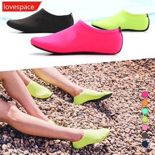 Lovespace ถุงเท้าดําน้ํา กันลื่น ขนาดใหญ่ เหมาะกับเดินชายหาด แฟชั่นฤดูร้อน สําหรับผู้หญิง และผู้ชาย C9J2