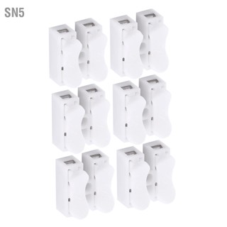 SN5 100pcs 10A 220V 2 Pin Push Quick Wire Cable Connector ขั้วต่อสายไฟสีขาว