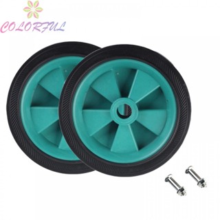 【COLORFUL】Caster Wheels 2Pcs Air Tool Fittings For Air Pumps Air Compressor Caster Wheels