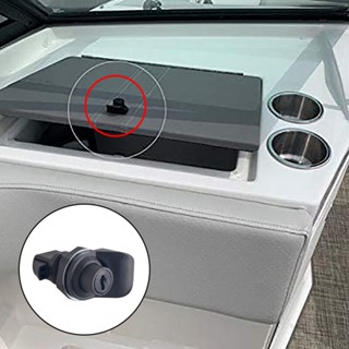 ⚡READYSTOCK⚡Door Lock Black Boat Radio Box Button Latch Direct Mount Easy Installation Metal