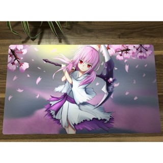 Yu-gi-oh! Playmat CCG TCG Mat Ghost Reaper &amp; Winter Cherries Card Game Play Mat แผ่นรองเมาส์