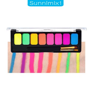 [Sunnimix1] พาเลทสีร่างกาย 8 สี สําหรับฮาโลวีน บ้าน ผู้ใหญ่